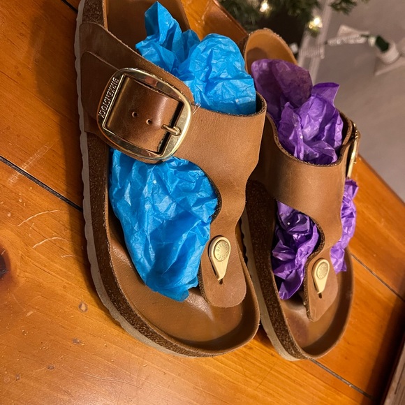 Very Nice Birkenstock leather sandal sz38 - Picture 3 of 12